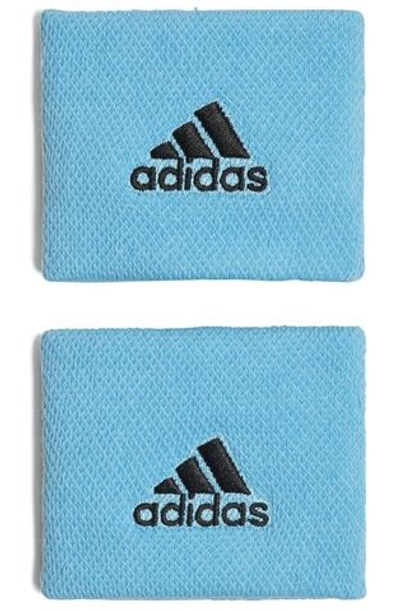 Напульсник теннисный Adidas Tennis Wristband Small (OSFM) - bright cyan/black