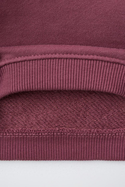 ZARA КОМПЛЕКТ ИЗ ТОЛСТОВКИ С НАШИВКОЙ И ЛЕГИНСОВ, ТЕМНО-БОРДОВЫЙ