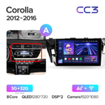 Teyes CC3 10,2"  для Toyota Corolla 2012-2016