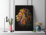 Алмазная (кристальная) мозаика Фрея, на подрамнике Царь зверей, 30х40 см