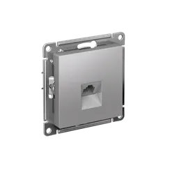 Розетка телефонная RJ11 Systeme Electric AtlasDesign Алюминий ATN000381