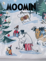 Салфетки бумажные Moomin, Рождественская страна чудесх, разноцветные 33х33 см, 20 салфеток (из Финляндии)