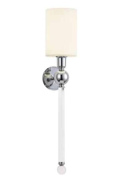 Бра Crystal Lux MIRABELLA AP1 CHROME/WHITE 0421/401
