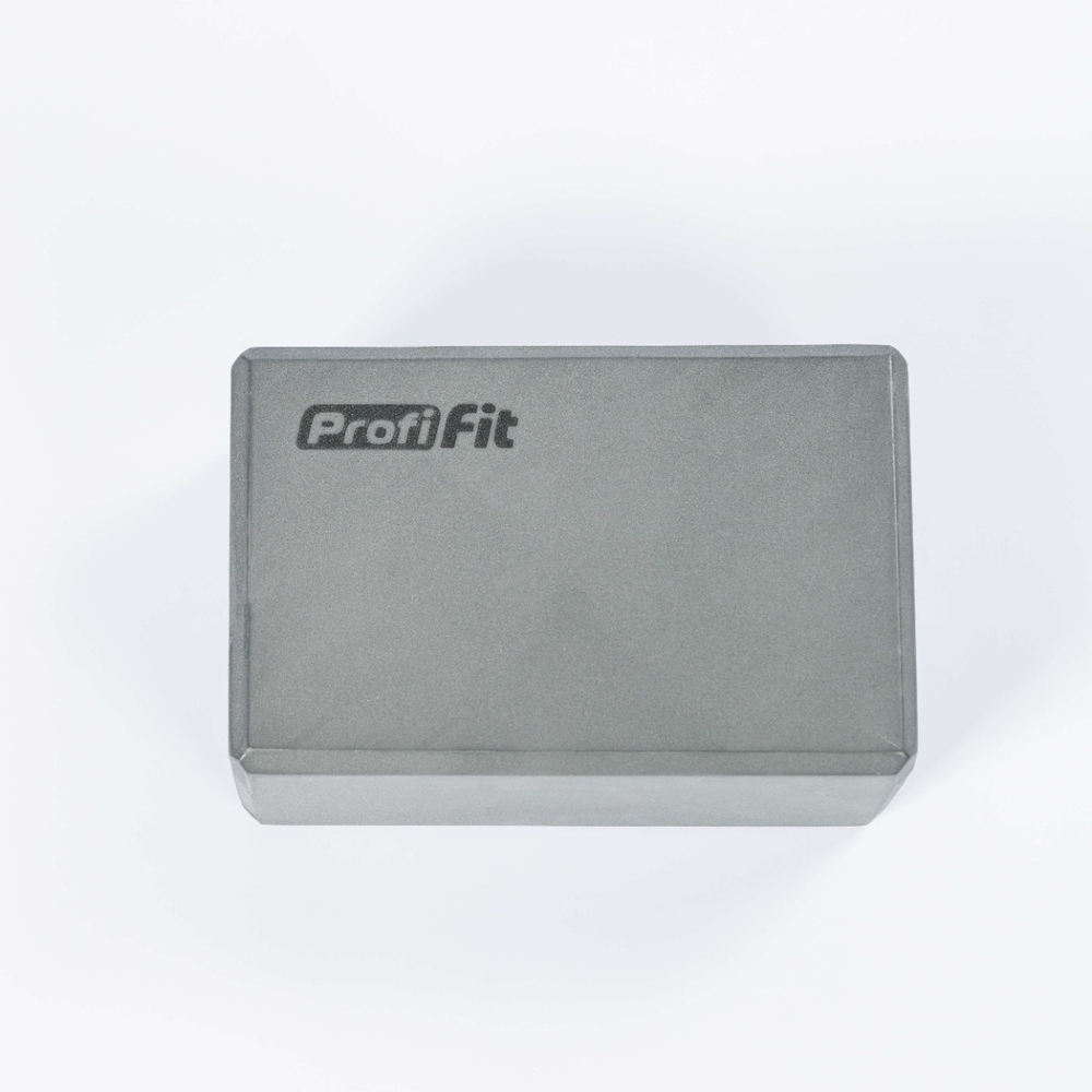 Блок для йоги серый PROFI-FIT
