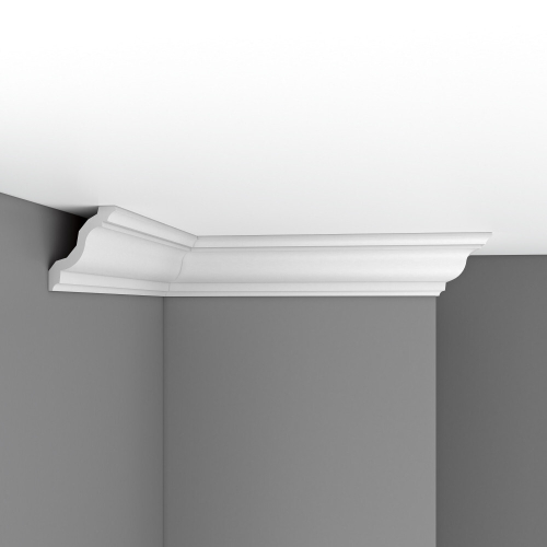Плинтус потолочный гладкий DECOMASTER DP-2212F гибкий (125*105*2400мм)