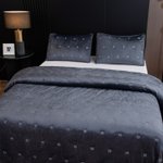 Велюровое покрывало Grande «Бархатный индиго»