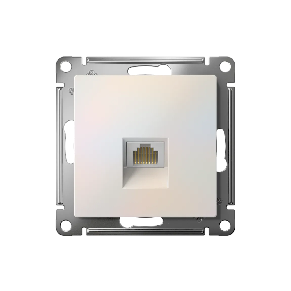 ATLASDESIGN РОЗЕТКА компьютерная RJ45 кат. 5e, механизм, ЖЕМЧУГ