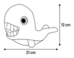 Игрушка для собак Кит, для лакомств, 12,5 x 21 x 12 см, плюш/TPR, Flamingo