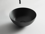Умывальник чаша накладная круглая (цвет Чёрный Матовый) Ceramicanova Элемент (Element) 358x358x155мм CN6004