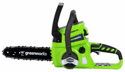 Цепная пила аккумуляторная GREENWORKS G24CS25 24В,25см,3/8-1,1-40 (без АКБ и ЗУ) (2007707)