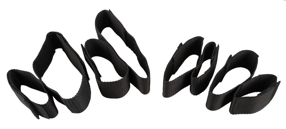 Набор фиксирующих лент для рук и ног Arm & Leg Restraints (Цвет: черный)