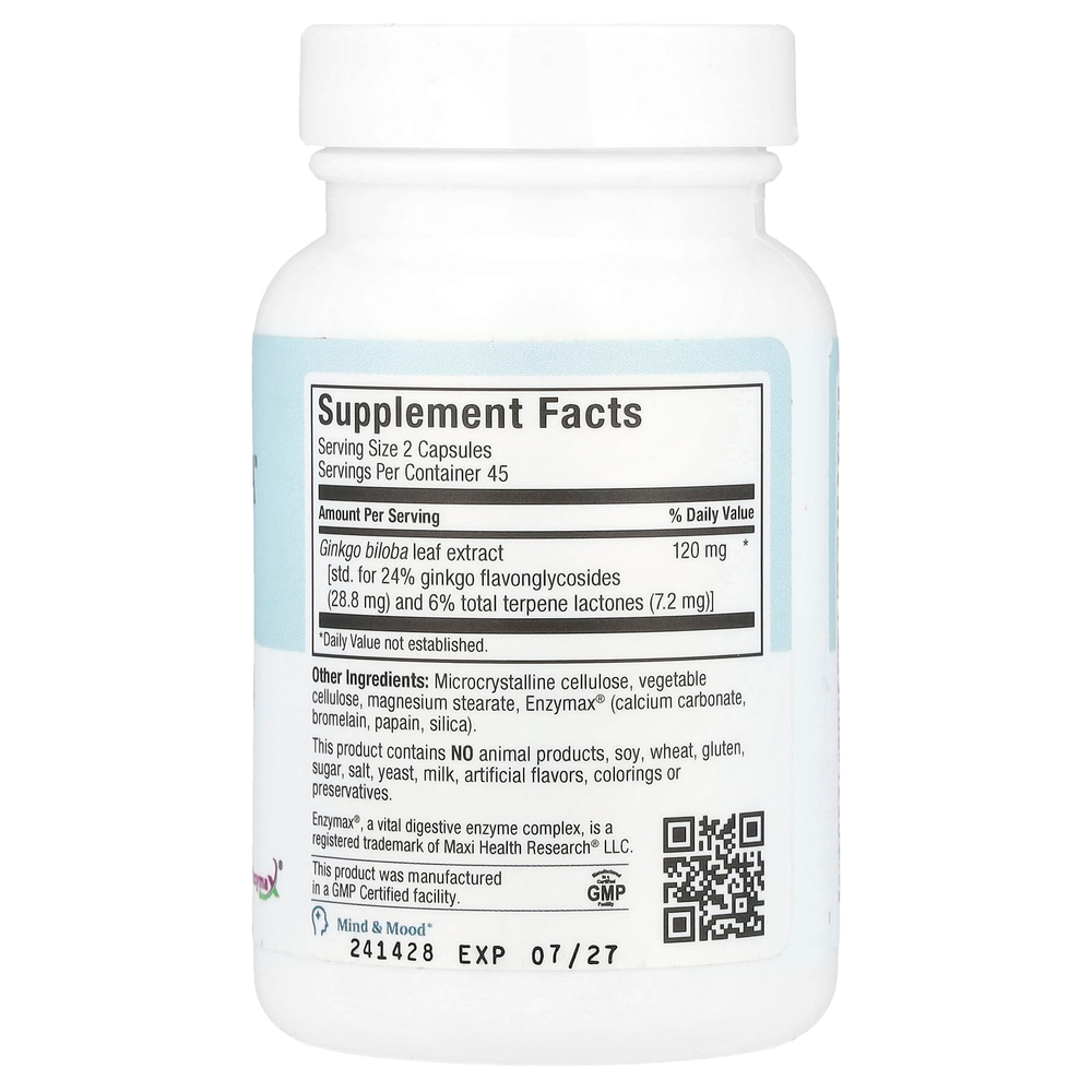 Maxi Health, Maxi Ginkgo Biloba ™, 90 капсул