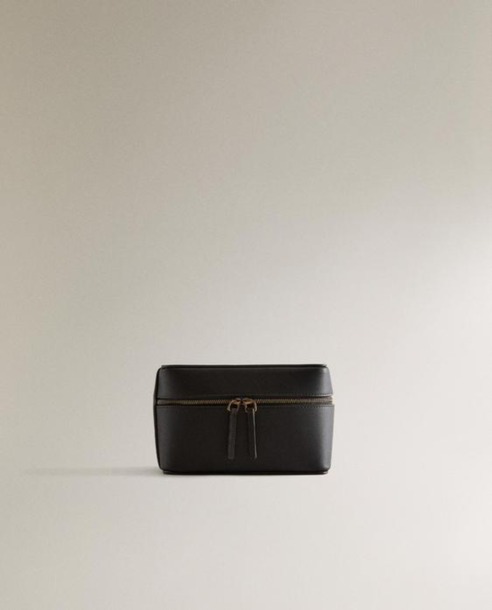 ZARA HOME КОЖАНАЯ ДОРОЖНАЯ КОСМЕТИЧКА ДЛЯ УКРАШЕНИЙ, ШОКОЛАДНЫЙ
