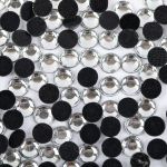 Стразы клеевые акрил 6-6.5 мм, 1х144 шт, SS30 001 белый (crystal), Zlatka RS/144