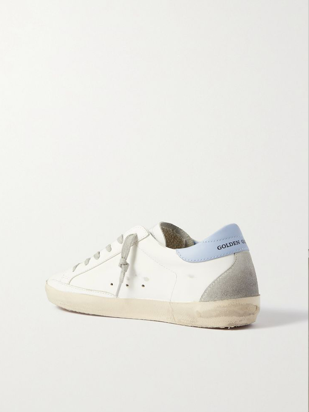 Super Star with suede star and blue heel tab