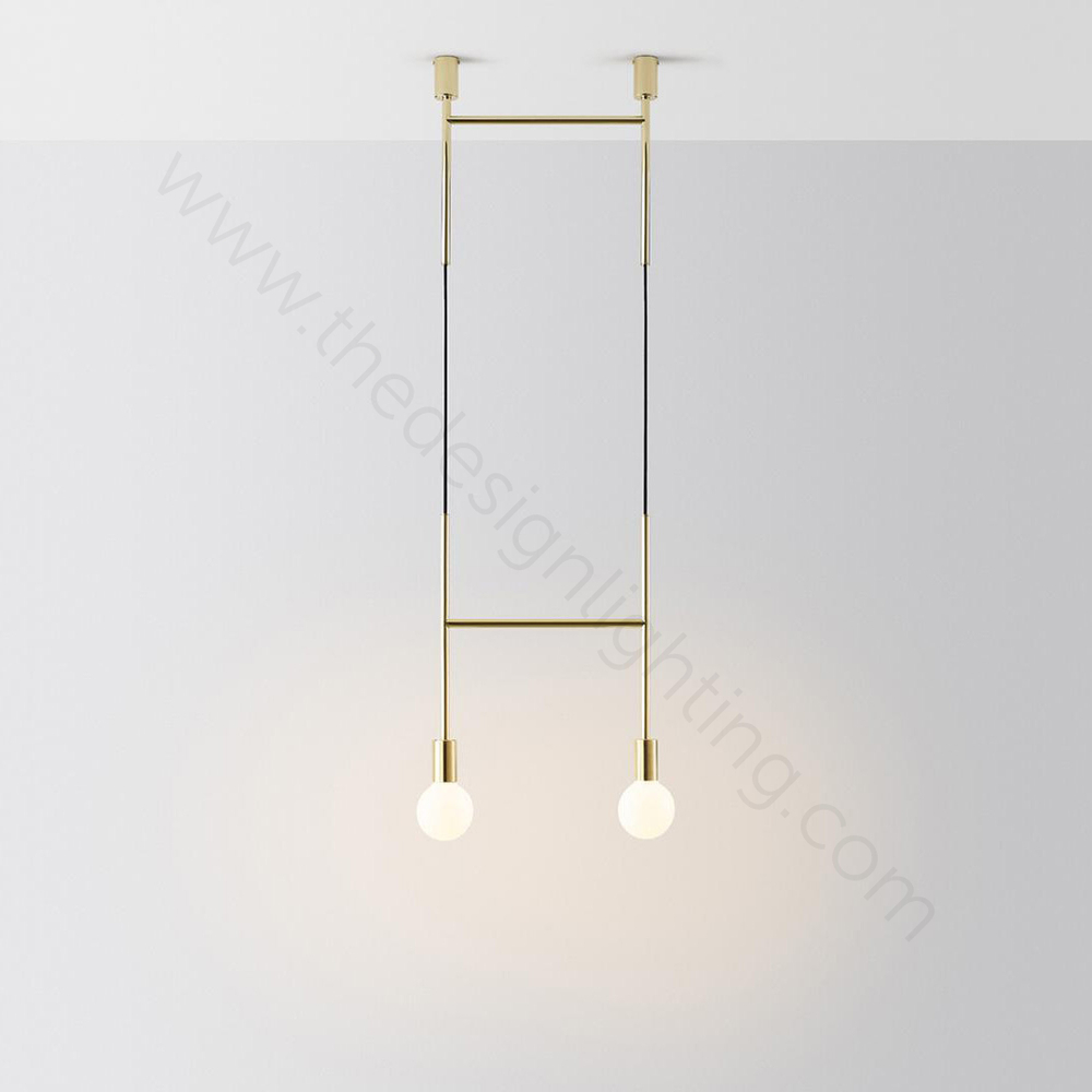 Ceiling design lamp  Side Step by Volker Haug (Gold)