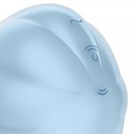 Стимулятор клитора с вибрацией и воздушной стимуляцией Satisfyer Cloud Dancer голубой