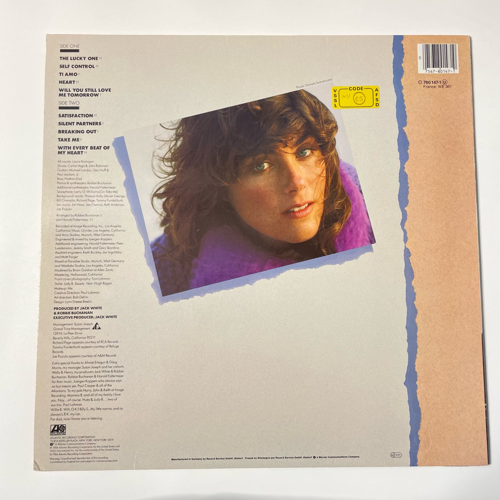Винтажная виниловая пластинка LP Laura Branigan Self Control (Германия 1984)