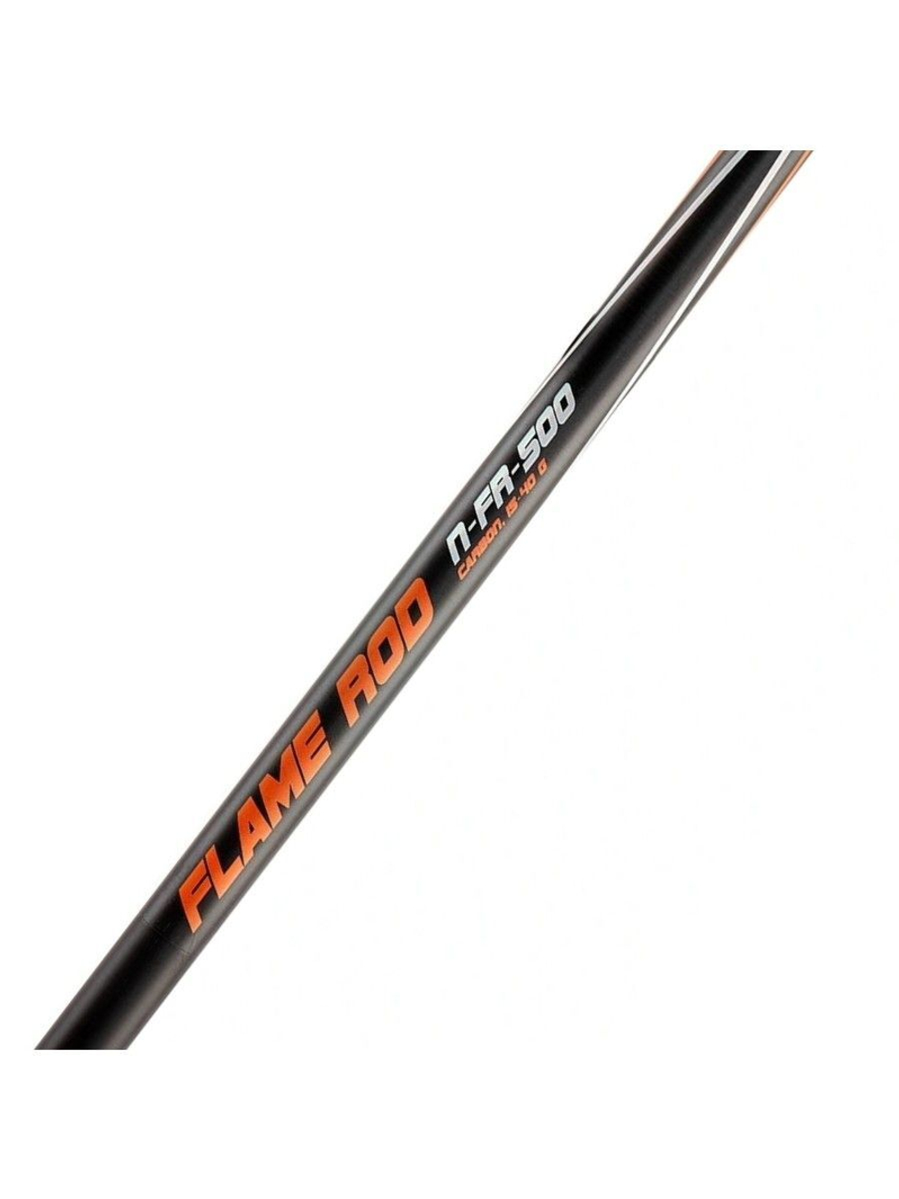 Удилище маховое Nisus FLAME ROD carbon, 5m, 15-40g (N-FR-500)
