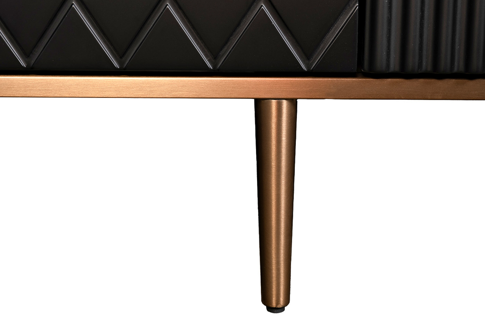 Комод Garda Decor черный 150*55*90 см