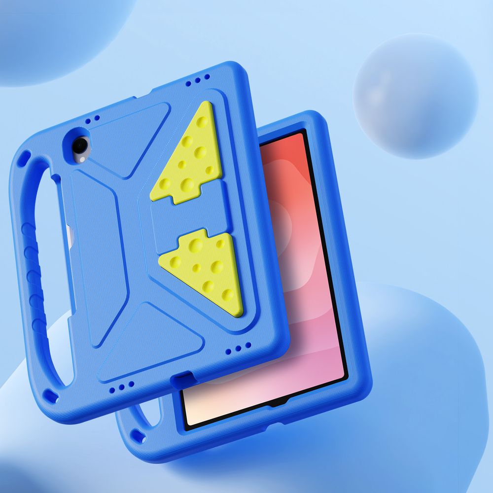 Детский чехол синего цвета на планшет Samsung Galaxy Tab S11, серия Puff Series от Dux Ducis