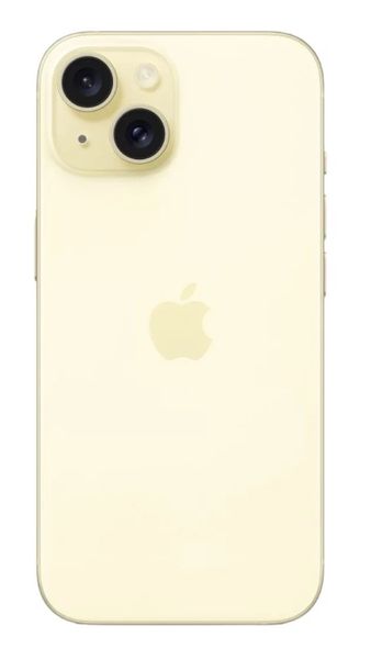 Смартфон Apple iPhone 15 256 ГБ (nano-SIM и eSIM), Желтый | Yellow