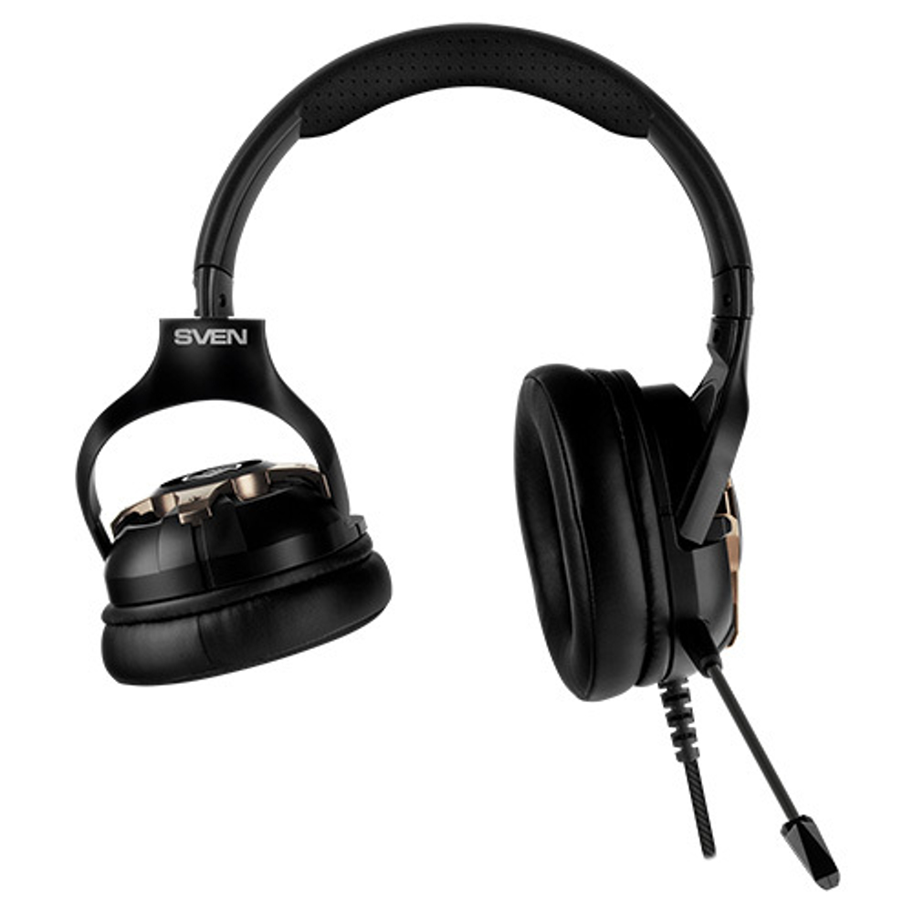 Игровые наушники с микрофоном SVEN AP-U1100MV, черный (USB, RGB, 7.1)