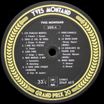 Yves Montand / Grand Prix 20 (LP)