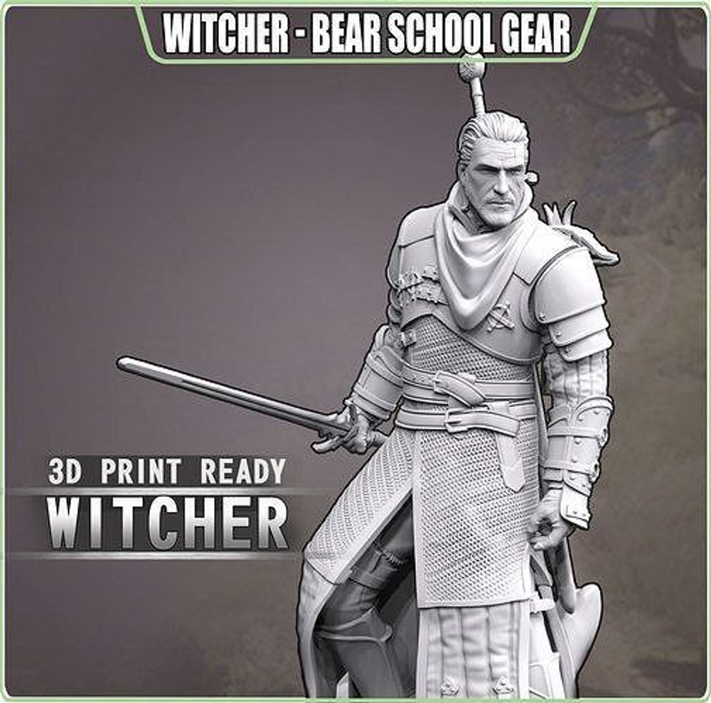 Геральт Ведьмак Geralt of Rivia witcher Коллекционная Фигурка Аниме