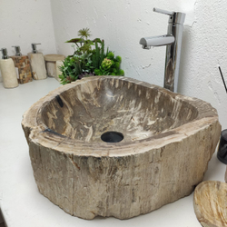 Раковина из окаменелого дерева OD-61297 54x46x15 из натурального камня