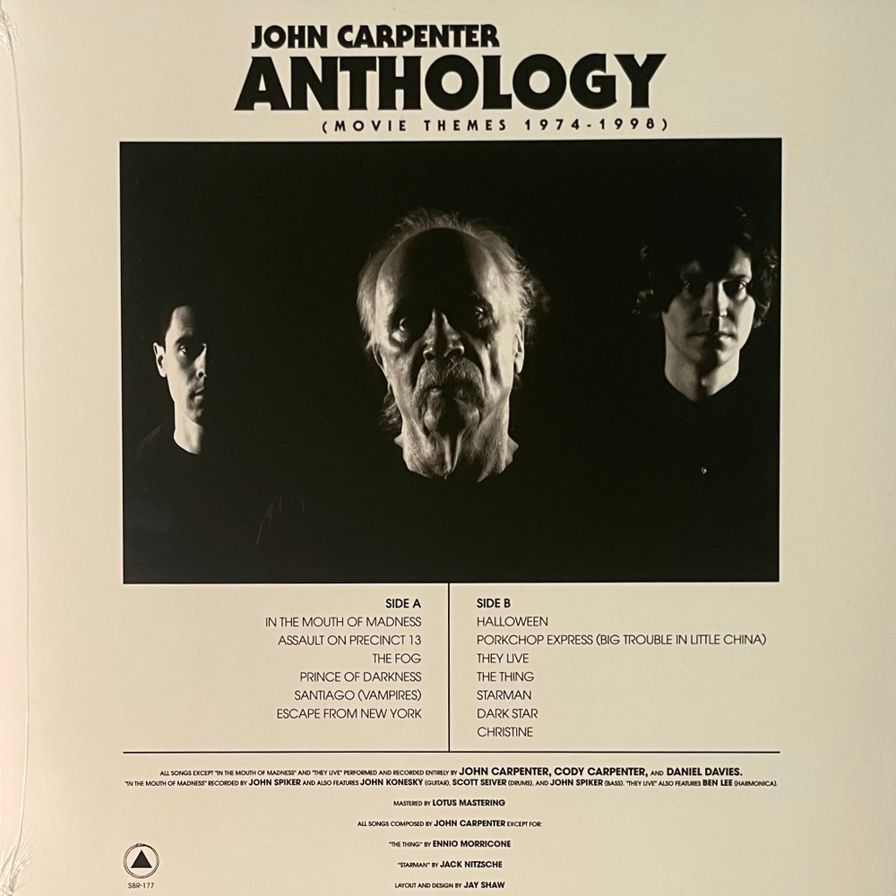 John Carpenter ‎– Anthology - Movie Themes 1974–1998 (Европа 2017г.)
