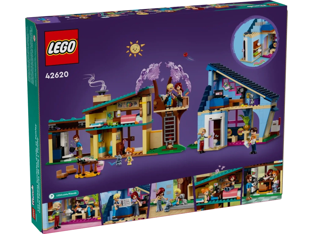 Конструктор LEGO Friends 42620 Семейные дома Олли и Пейсли