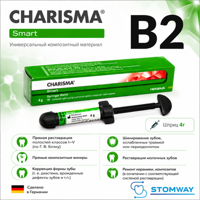 Charisma Smart Syr Refill B2 (4гр.) Харизма Смарт В2 шпр., пломбировочный материал