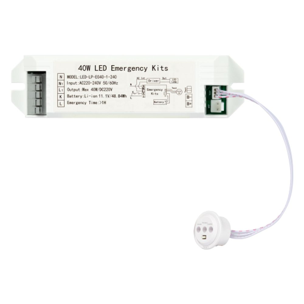 БАП для светильников ЭРА LED-LP-E040-1-240 универсальный для светильников до 40Вт | Блоки аварийного питания