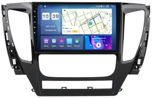 Магнитола для Mitsubishi Pajero Sport 3 2016-2021 (АКПП) - Parafar PF231LUX2UHD на Android 13, Быстрая, QLED, CarPlay, 4G SIM-слот