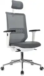 Кресло эргономичное Бюрократ MC-W612N-H серый TW SQU GR E9181_11 сетка/ткань с подголов. крестов. металл хром