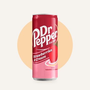 Газированный напиток Dr Pepper со вкусом клубники и крема, 330 мл (Европа)