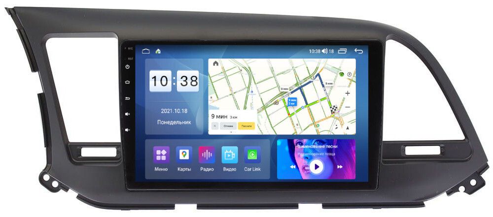 Магнитола для Hyundai Elantra 2016-2018 - Parafar PF581UHD на Android 13, Быстрая, QLED, CarPlay, 4G SIM-слот