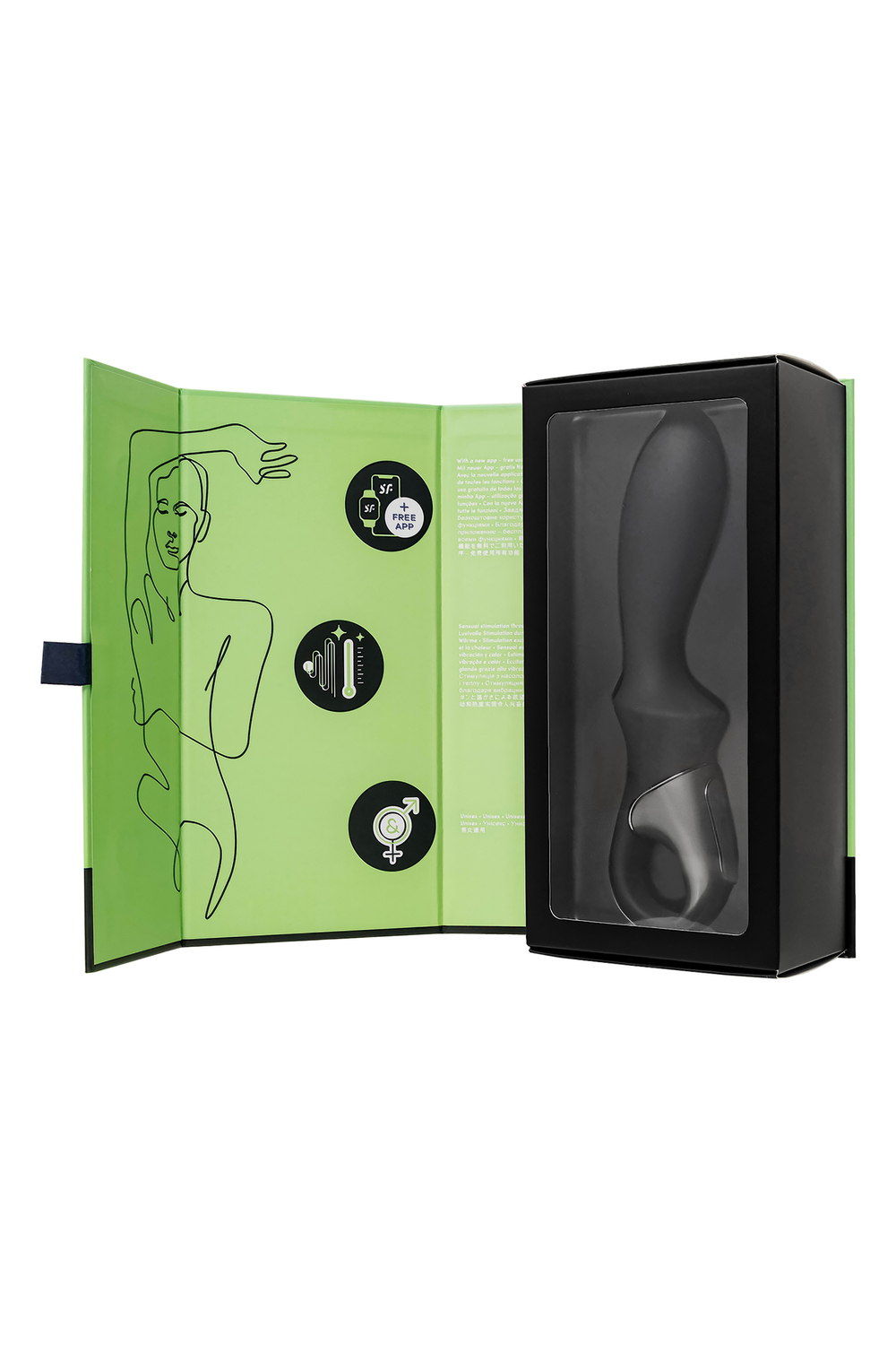 Нереалистичный вибратор Satisfyer Heat Climax 20,5 см