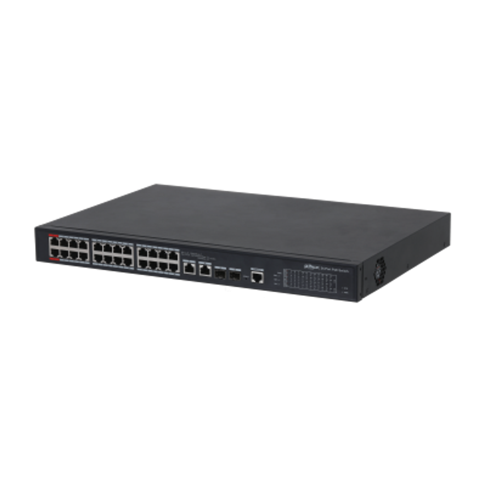 Сетевой PoE коммутатор DahuaDH-PFS4226-24ET-240
