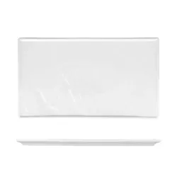 Блюдо прямоугольное 35*20 см h1,9 см Relief белое фарфор P.L. Proff Cuisine [3]