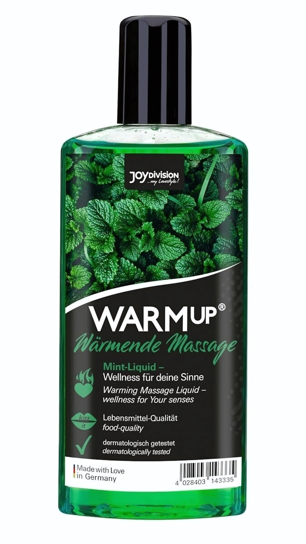 Массажное масло WARMup Mint с ароматом мяты - 150 мл.