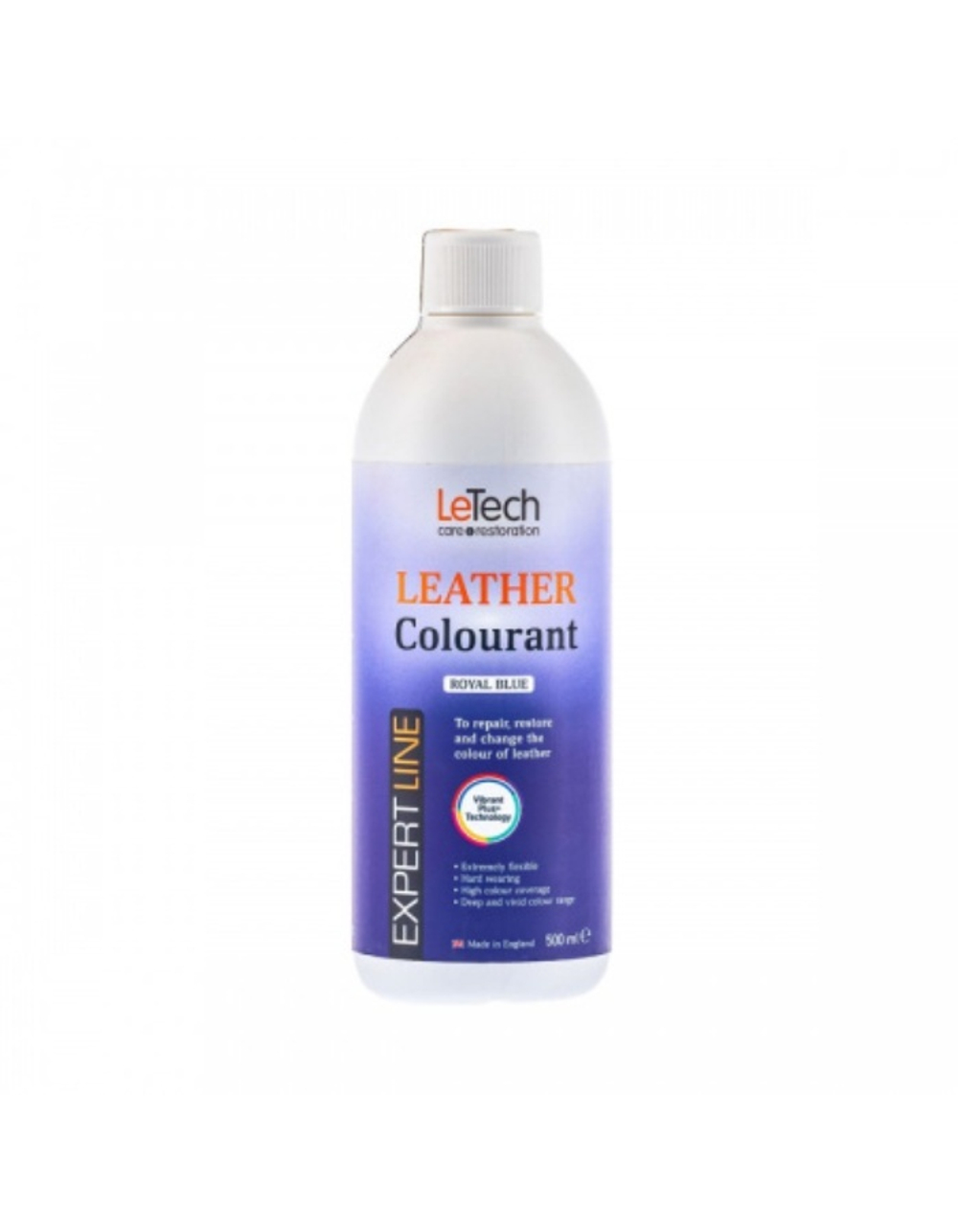 LeTech Expert Line Краска для кожи (Leather Colourant) Royal Blue, 500мл