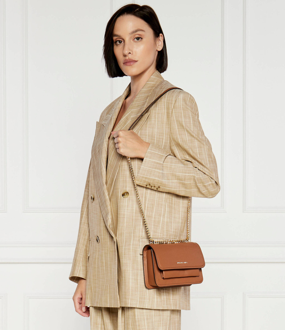 Кожаная сумка через плечо Claire Michael Kors - коричневый(32T4GC7C1T)