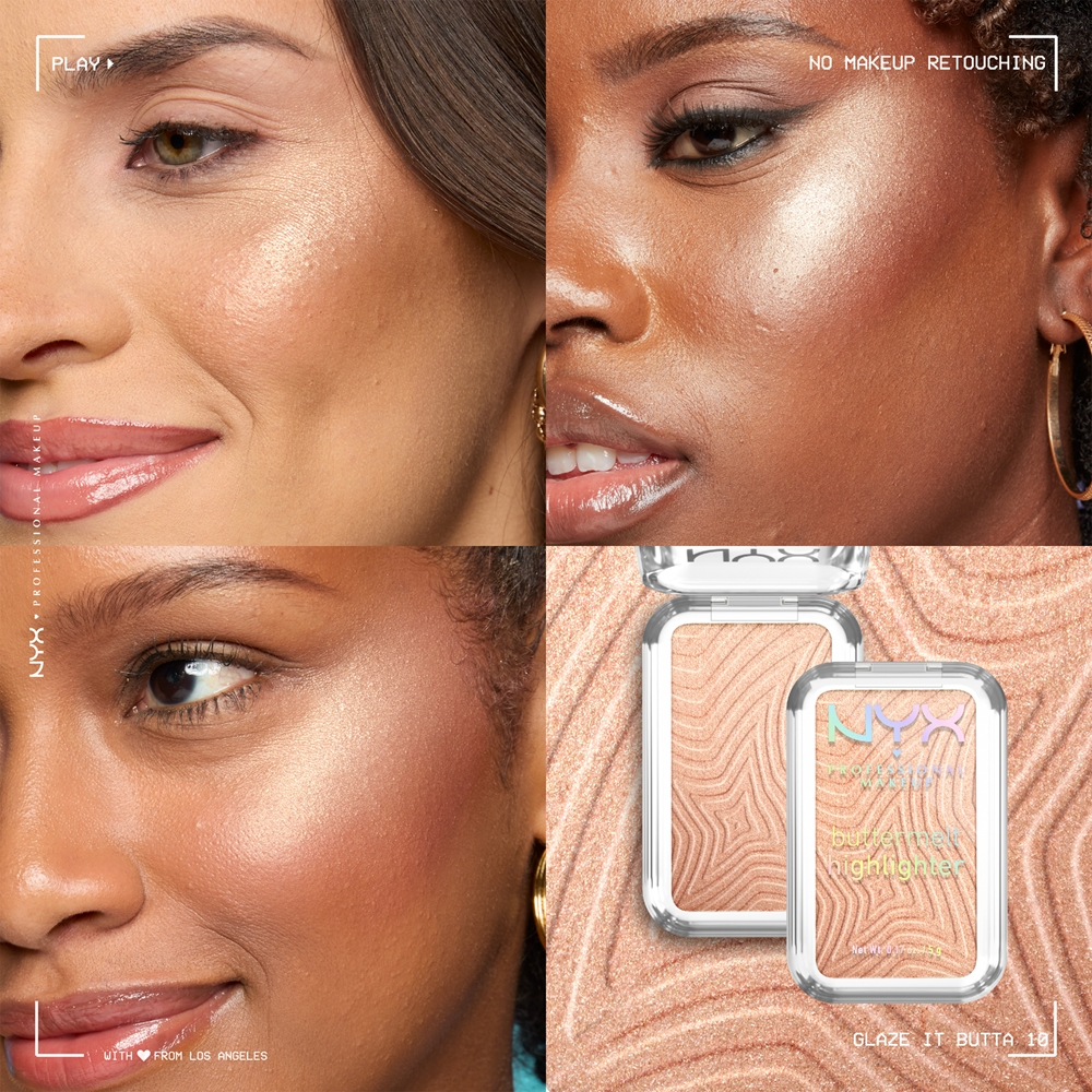 NYX Professional Makeup Buttermelt Highlighter - Розсветлитель оттенок glaze it butta 10, 5 g