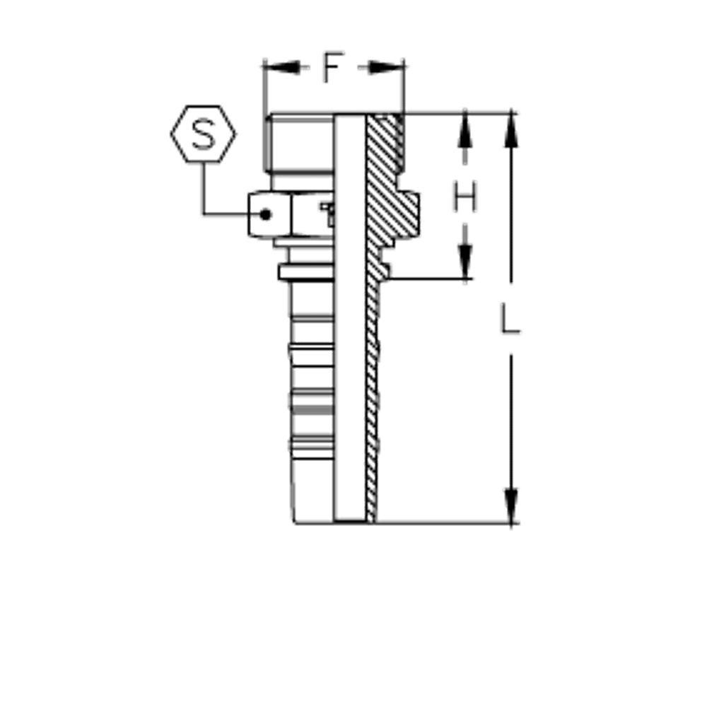 Фитинг DN 25 ORFS (Ш) 1.11/16 CS