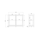 Низкая витрина Case CS160
