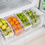Органайзер-корзина для продуктов в холодильник белая