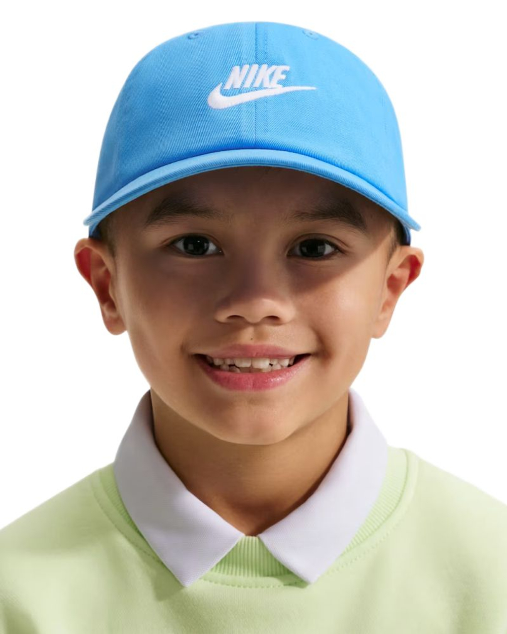 Теннисная кепка Nike Dri-Fit Club Kids' Futura Wash — university blue/white