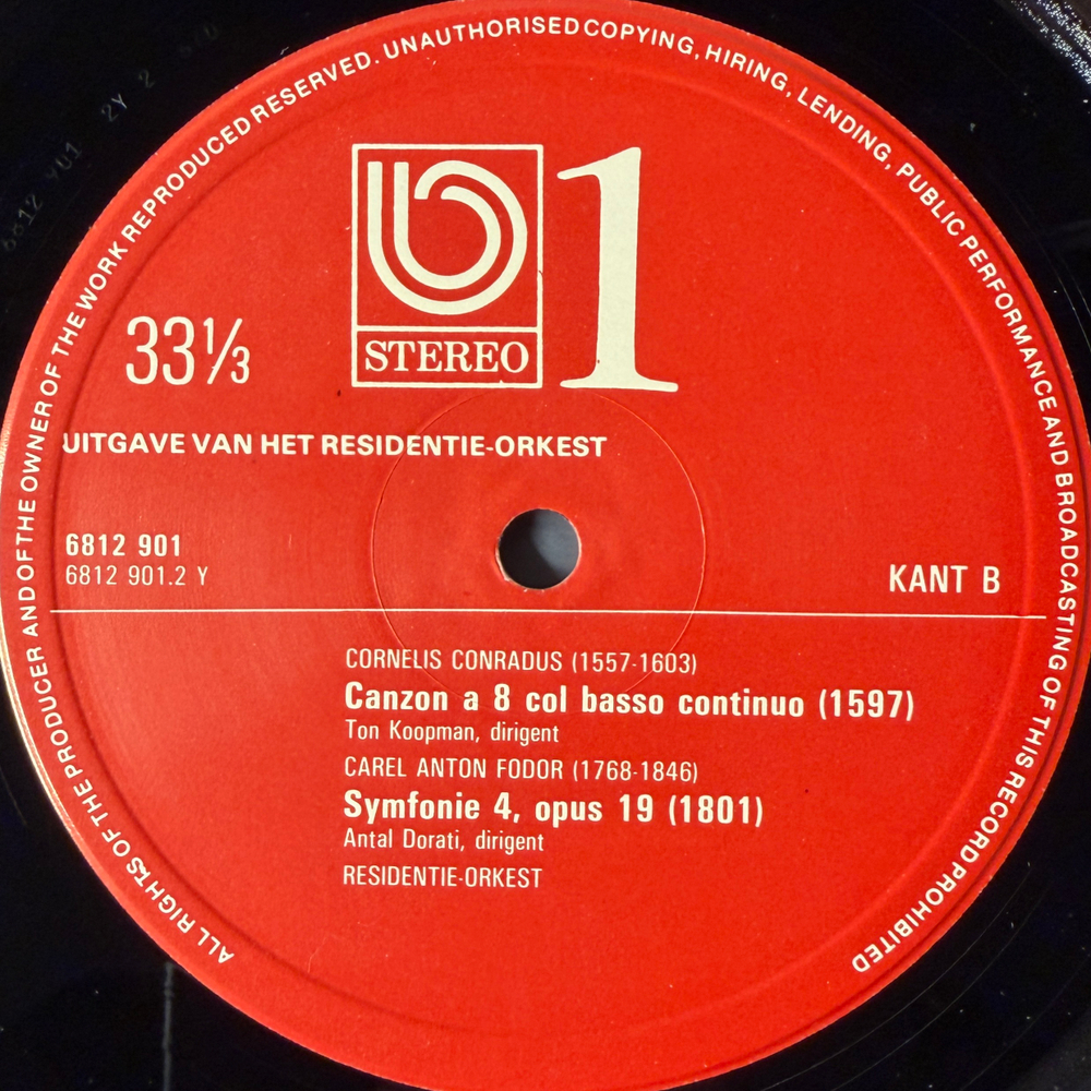 Residentie Orkest ‎– 400 Jaar Nederlandse Muziek 6LP (Голландия 1979г.)